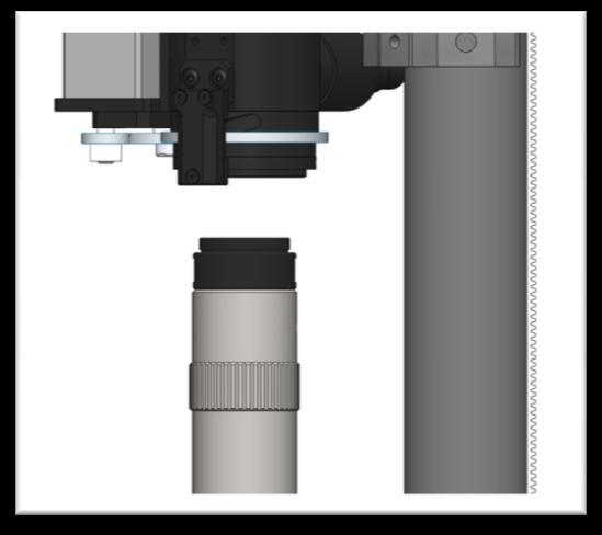 NOTE: This assembly can be done after the current Microscope Assembly is attached to the Stage Assembly near the end of Section C of this assembly guide to ensure the objective will not be damaged in