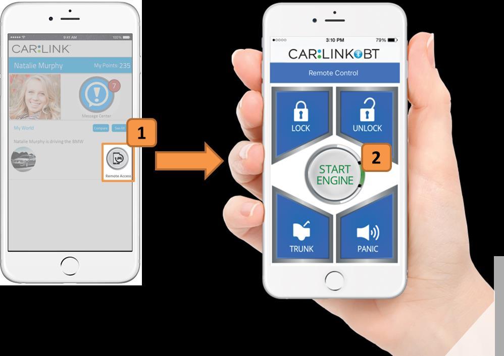 Connecting to CarLink BT 1. Turn on your mobile devices Bluetooth 2. Launch the CarLink BT Application and Log in * 3. Carlink BT will Automatically Pair to your device 4.