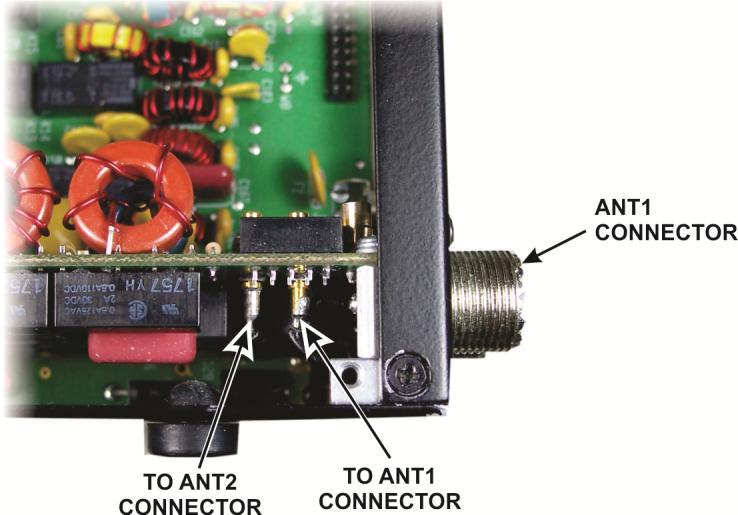 At the opposite end of the rear panel are one or two SO-239 UHF antenna connectors, depending upon whether you have the KAT3 ATU installed.