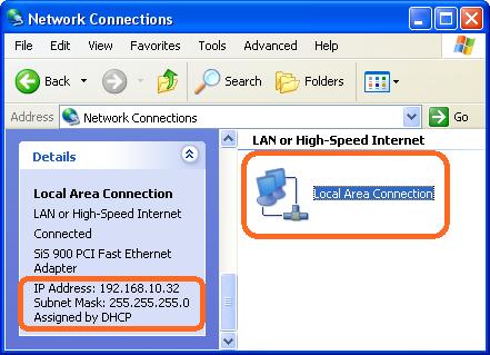 Internet/WAN access is the DHCP client If you cannot see any Broadband Adapter in the Network Connections, your Internet/WAN access is