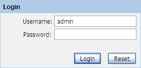 A login screen is displayed: Figure 3: Login screen 1. Enter your user name and password.