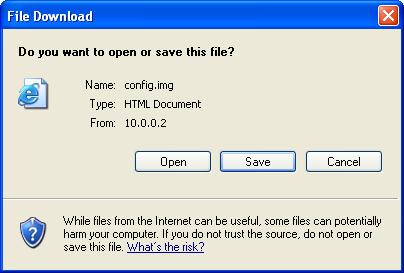 3. If you are happy with this, click Save and then browse to where the file to be saved. Or click Cancel to cancel it.
