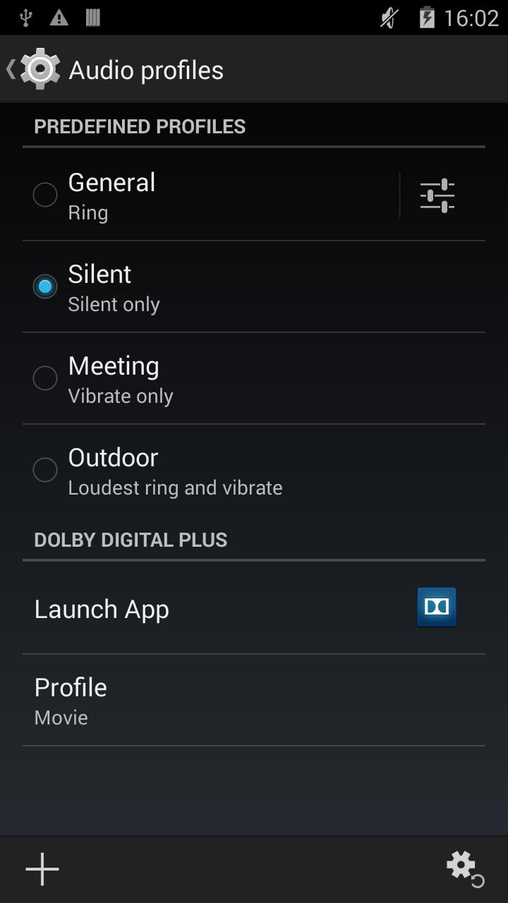 ENGLISH Complete User Manual Settings DEVICE SETTINGS Audio Profiles Choose between General, Silent (no sound or vibration), Meeting (vibrate only) and Outdoor (maximum sound volume and vibration).