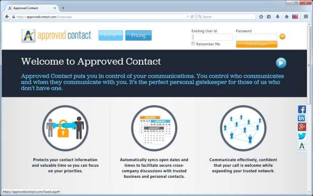 6. Configure Approved Contact It is assumed that an Approved Contact has been configured and is ready for the integration with Avaya Engagement Development Platform.