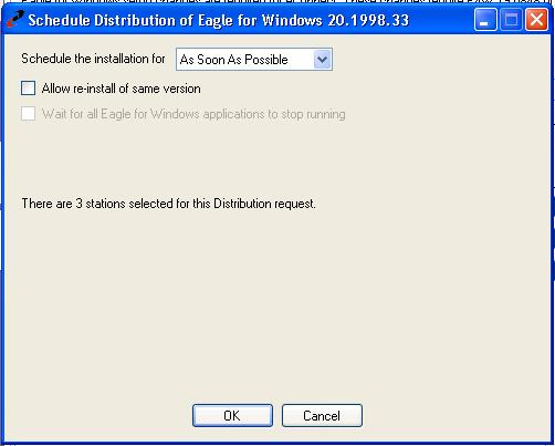 Keep in mind that each Stand alone and Net Master Eagle for Windows station will be downloading a 700MB file, so select appropriately for your