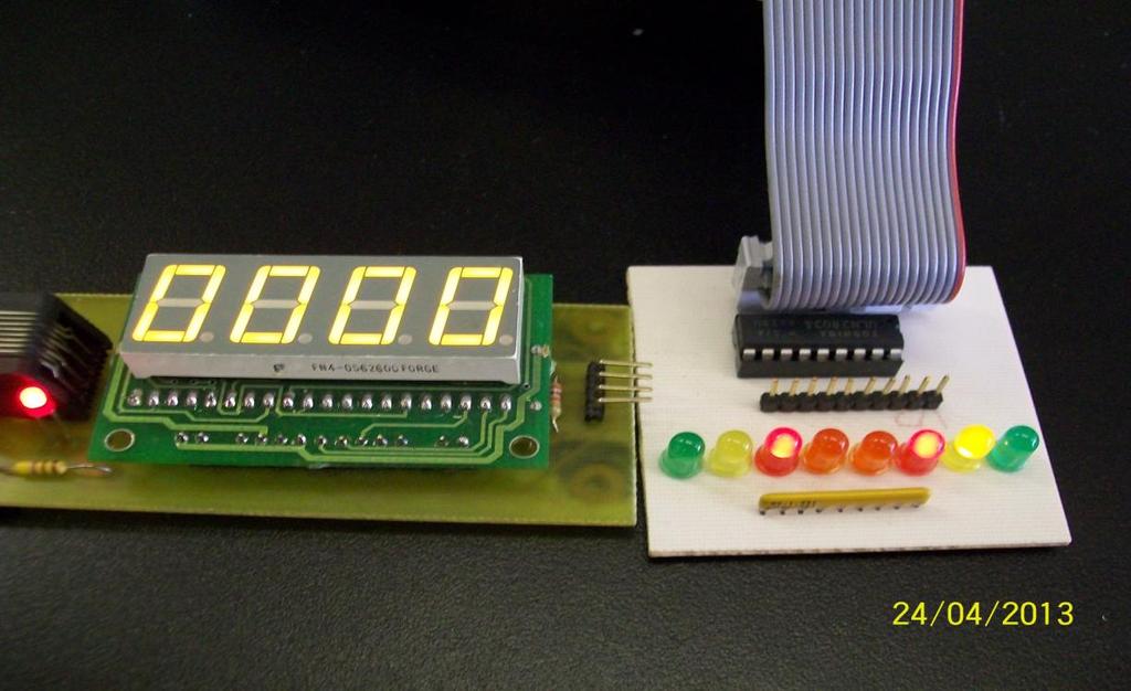 7-Segment display counts down from 15 to 0.