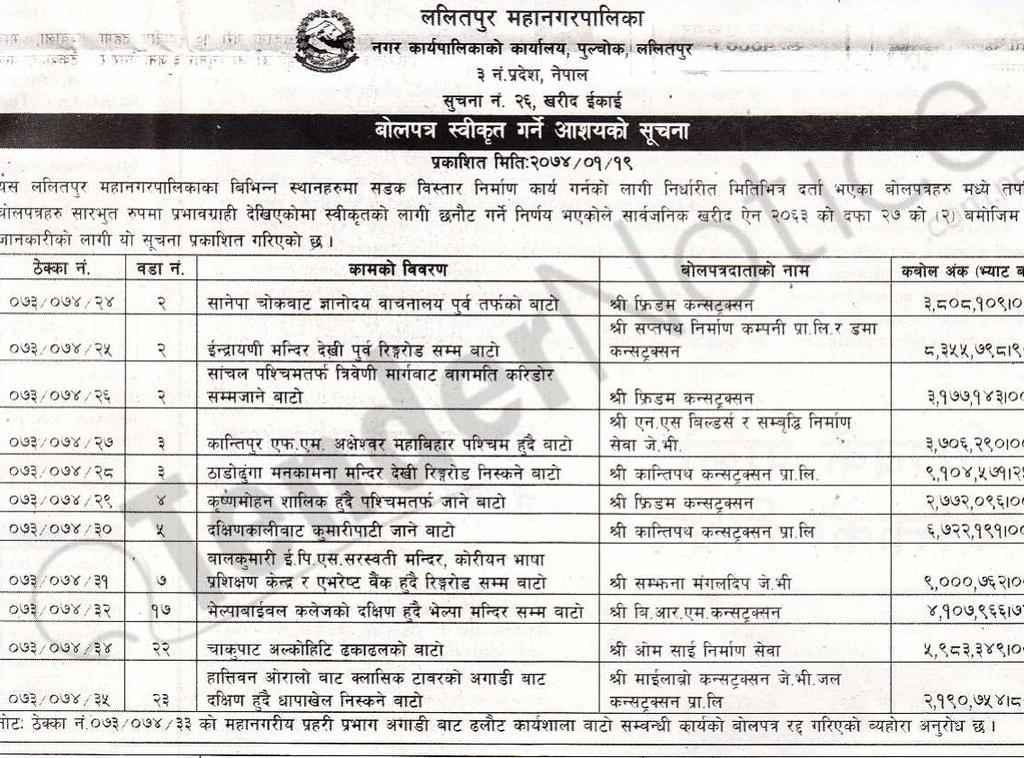 4 TENDER NOTICE To view tender details click on the tender description on dashboard NOTICE DETAILS: You can also tag required tenders and participate.