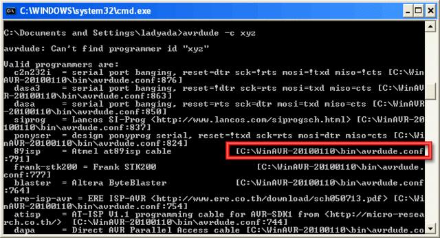 If you've installed WinAVR (http://adafru.it/ai2) or similar (say for Mac (http://adafru.it/ai1) or Linux (http://adafru.it/aww) ), it'll be in something like C:\WinAVR\bin\avrdude.