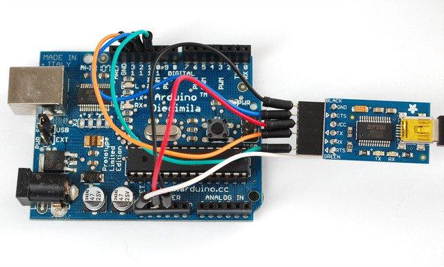 Programming the Arduino Bootloader Don't forget, if you have two 'duinos, you can turn one into an ISP programmer, check out this tutorial which runs much faster than the below. (http://adafru.