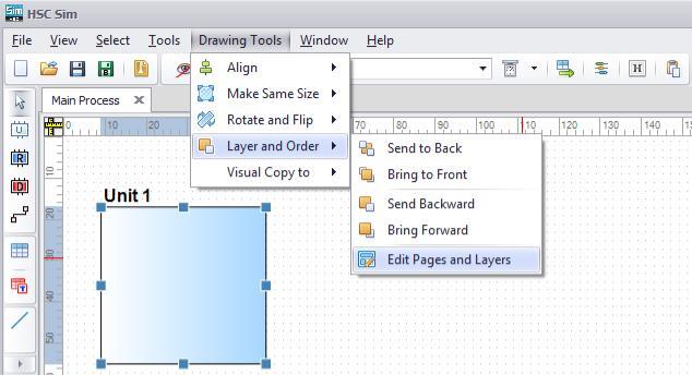 15021-ORC-J 21 (33) Drawing Tools menu The user can edit the flowsheet using Drawing Tools by aligning, sizing, rotating, grouping, and drawing, see Fig. 33.