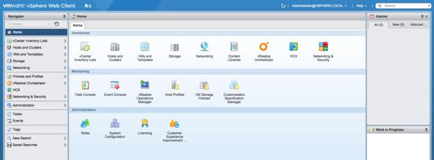 On restarting the vsphere web client, the HCX plugin now