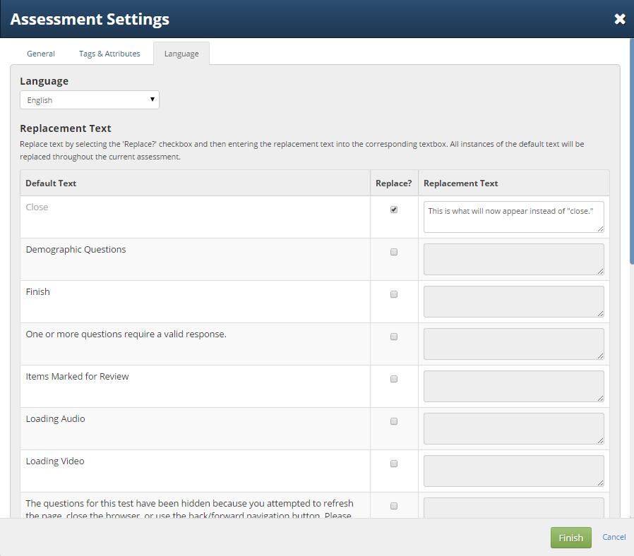 Adding a tag to an assessment and associating that tag to specific questions allows you to add item banking.