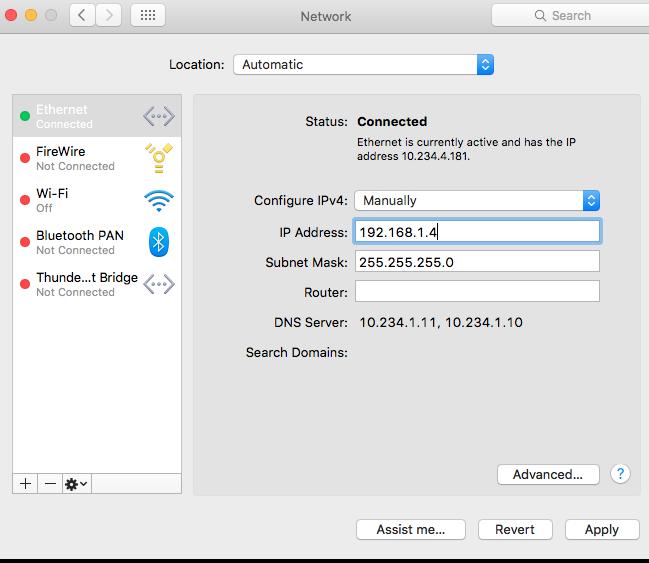 Appendix: To configure a Mac, go to System preferences, Network.