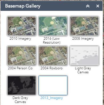 Print About Prints the current view to a file This help document Basemap Click the Basemap button to activate the Basemap Gallery. Click to choose the basemap you would like to use.
