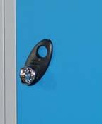 x 295mm Body - Grey Doors - Blue Hasp & Stable Lock 356