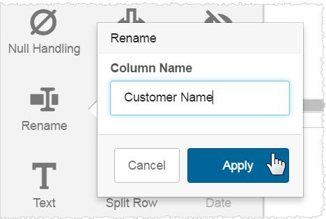 Select Rename, type in the new title, and click Apply.
