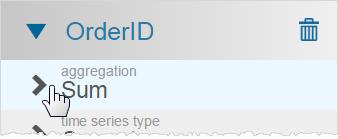 Set the OrderID aggregation to