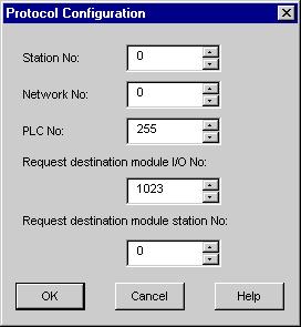 8 Protocol Configuration To set up details about the communication process between the target machine and the PLC, use the [Protocol Configuration] dialog box.