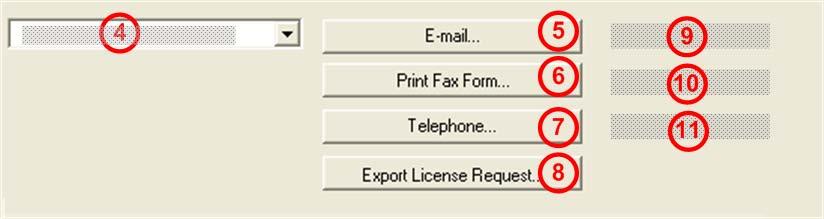 Configuration 109/268 4.3.7 Ordering the License Place your order in the License pane. Therefore: Figure 82: License Pane Selecting the Subsidiary / Ordering / Contacts 1.
