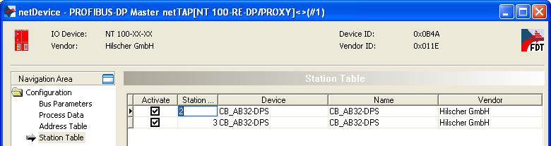 Configuration Sequence for Gateway and Proxy 63/268 2. Configure the PROFIBUS-DP Master Set the parameter.