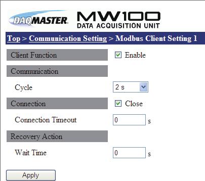 3.4.2 Configuring the MW100 This section describes the settings for displaying the process data in the MW. For the operating procedures of the MW, refer to the instruction manual of the MW.