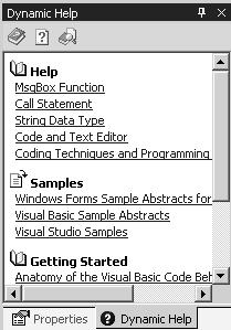 USING VB.NET HELP 53 Between the Contents, Index, and Search options on the Help menu, you can find out how to carry out almost any option in VB. NET.
