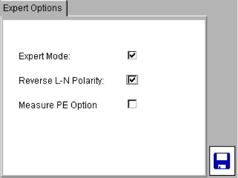 2) Press the OK key to enable or disable the reverse L-N