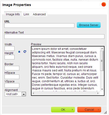 Uploading Images For many content types you will upload images using the image field described above.