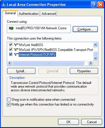 4.3 Settings in the For the to be able to communicate with the operator terminal it needs to use the same network address as the