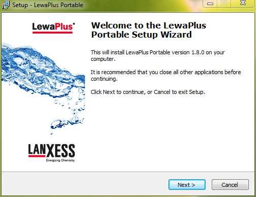 Installation Guide for LewaPlus Portable Page 1 of 8 INSTALLATION GUIDE FOR LEWAPLUS PORTABLE This document will guide you step by step through the installation of the LewaPlus Portable application.