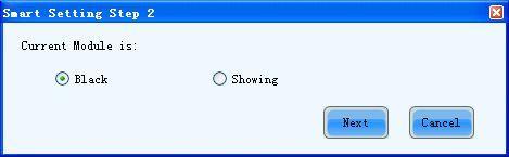 Fig.5-5 is the Smart Setting Step 2 window. Select All Black or Has Contents according to the module status. Fig.
