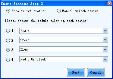 Fig. 5-6 Smart Setting Step 3 Step 5 Click Next on the Smart Setting Step 3 window to access Smart Setting Step 4. Shown in Fig.5-7 is the Smart Setting Step 4 window.