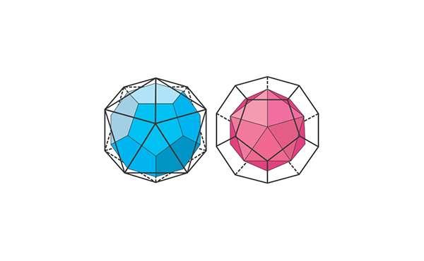 Icosahedron with