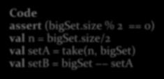 b == empty)) Code assert (bigset.