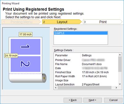 Important If you want to change the display to another file or application while the Printing Wizard is open, close the Printing Wizard dialog box.