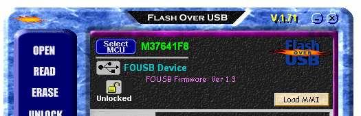 When the ICD was shipped, the user ROM firmware was pre-programmed with firmware that can communicate with the FoUSB Programmer and KD30 Debugger.