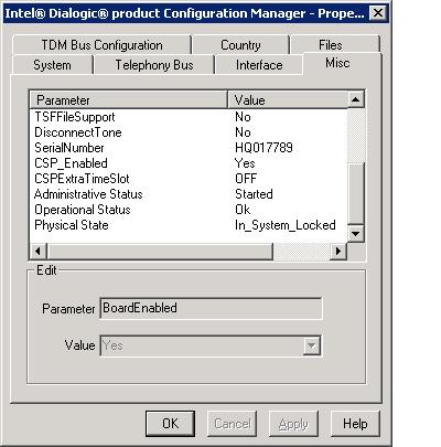 October 2006 Recovering system software 3 From the menu, choose Settings System/Device auto start Start System. Result: The Dialogic Configuration Manager - Properties for All Devices window appears.