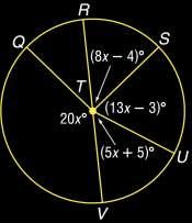 Example 1: Given Circle T with RV as a diameter,