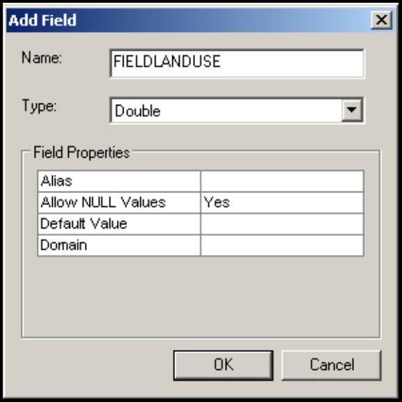 To make these field names match, we will need to add a new field to the raw_inventory layer that is the same name, type, and length as the field in the FullInventory_Copying feature class.