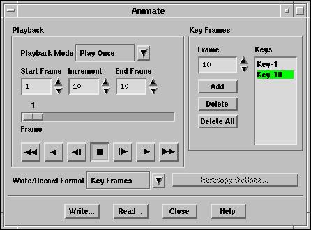 You will use the current display (Figure 22.12) as the starting view for the animation (Frame = 1). (a) Under Key Frames, click Add. This will store the current display as Key-1.