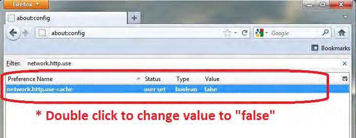 Firefox will automatically save this change, so simply close the browser window now or navigate to whichever page you like and file caching will remain off.