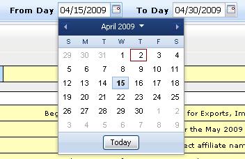 8.1.1 Screen Descriptions Table 8.1 Event Schedule Filter Screen Section Screen Field Data Type Editable Rule From Day Date (MM/DD/YYYY) Y Defaults to current date.