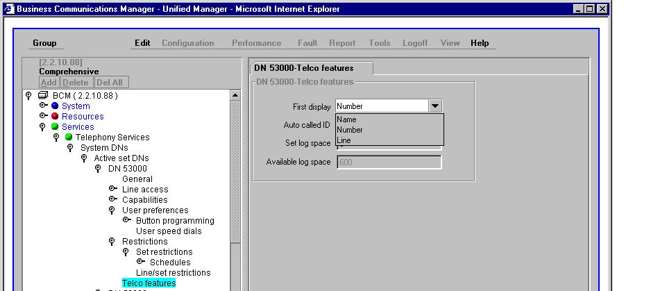 The next screen, from the Nortel i2050 Software Phone, shows an active call from an Avaya IP Telephone, whose name is configured as Mister 4624, to the Nortel i2050 Software Phone.