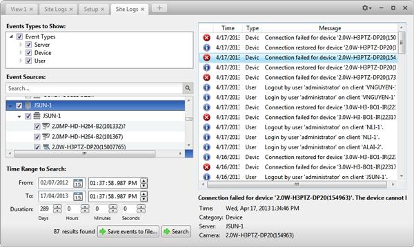 Figure 4: Find Site dialog box The base port is 38880 by default. You can change the base port number in the Avigilon Control Center Admin Tool.