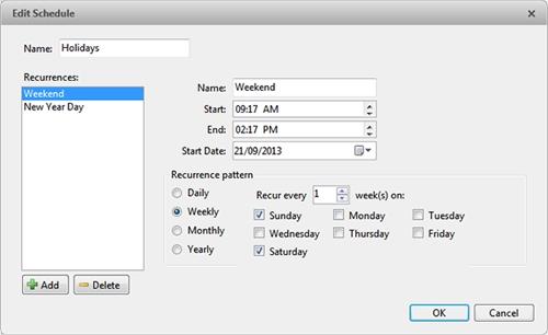 Scheduling Site Events Site events are actions that can affect the entire Site, like email notifications. When you configure a Site event, you are given the option to assign a schedule to the event.