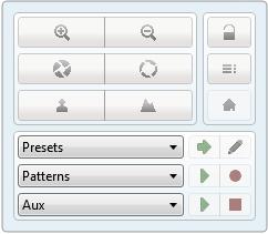 1. In the toolbar, click. PTZ controls are now enabled in image panels that are displaying PTZ video. 2. In the image panel, click.