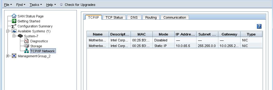 When configuring a management interface on a P4000 storage system, make sure that interface is on a separate network.