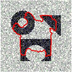 Complete Algorithm Input noisy and highly textured data f Run Cartoon-Texture Decomposition from algorithm on page 7: f u + v + noise Input u into the Chan-Vese Segmentation