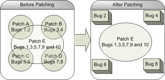 Resolving Patch Conflicts Figure 7 6 Bug Conflict File Conflict If a set of files to be patched by the current interim patch include files already patched by one or more previously installed interim