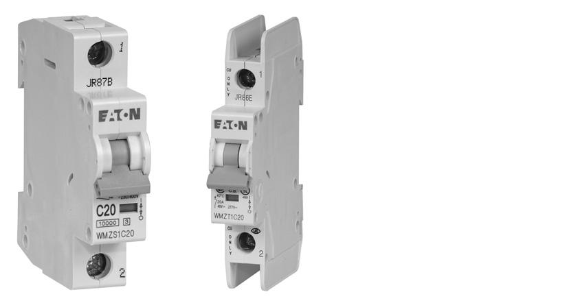 Product Application AP01102005E WMZT WMZS Applying branch circuit breakers and supplementary protectors in North America Introduction Eaton offers two types of miniature circuit breakers for use in